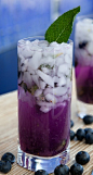 Blueberry Lavender Mojito - Click for Recipe #采集大赛#