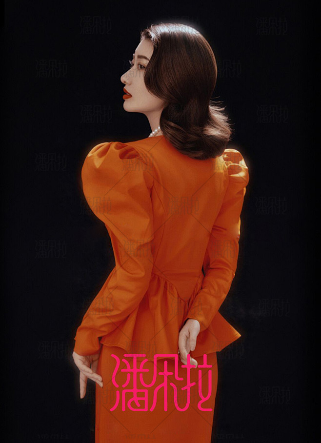 展会新款法式名媛复古画报写真服装时尚宫廷...