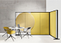 Removable partition / fabric / metal / for offices - PARENTESIT FREESTANDING - Arper