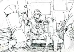 #SAI资源库# 日本插画师 みっつばー 帅气的插画线稿！自己拿去练习，转需~