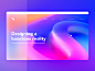 Colorful web site UI : View on Dribbble
