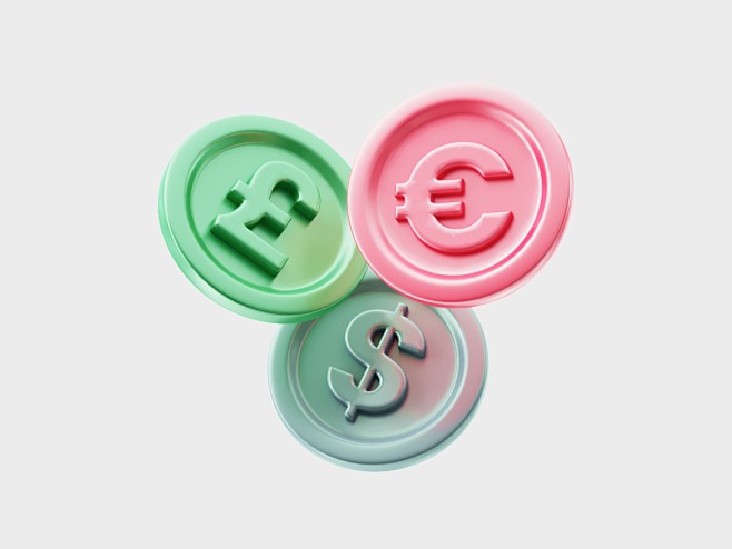 Expenses. 3D icon se...