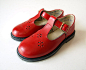 Vintage 古着尖货 孤品 红色玛丽鞋 