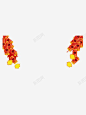 鞭炮装饰边框高清素材 png 页面网页 平面电商 创意素材 png素材