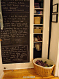 柜子的门弄个黑板，每天涂鸦，让生活增加点小趣味~~ （转） @DIY设计我的家
