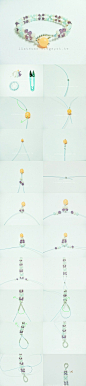 花型串珠手鍊教程，很簡單就可以做串珠手鍊，詳細文字說明【 新浪：http://blog.sina.com.cn/s/blog_a5b9f53c0101jx85.html 】【 BLOGGER：http://lintsuma.blogspot.tw/2014/05/blog-post.html 】