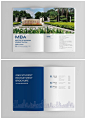 分享一本超好看的蓝色系学校招生画册设计