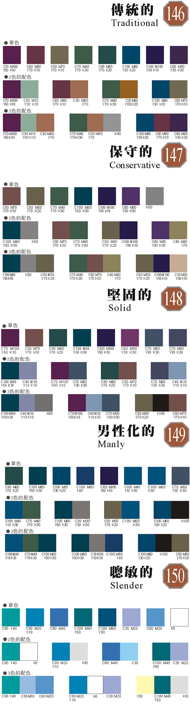 配色分类字典