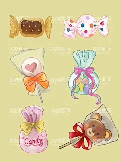 糖果  - 源文件下载【酷图网】水彩糖果,手绘水彩糖果,多种水果糖,手绘水果糖,水彩水果糖,手绘棒棒糖,手绘甜甜圈,节日水果,万圣节水果,万圣节水果糖,糖果,棒棒糖,糖,儿童节