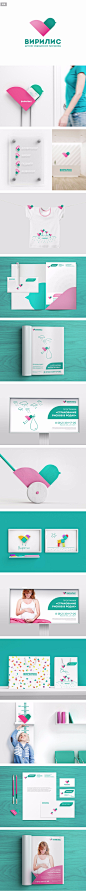【VI设计】Вирилис 儿童医疗机构品牌vis设计 #Logo# #色彩# #品牌设计#