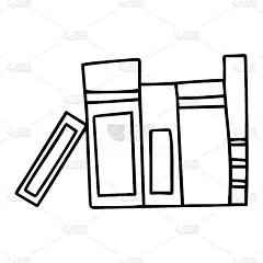 矢量图标的书籍。纸质书，电子书，阅读。