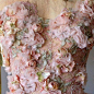 floral embellishment...OMG, beautiful. Imagine this in your wedding colors. Ask your dressmaker for suggestions.: 