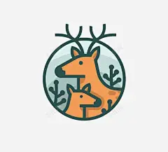 扁平化麋鹿 免费下载 页面网页 平面电商 创意素材