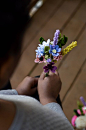 Felt Flower Bouquet / Wildflower & Lavendar от LeaphBoutique: 