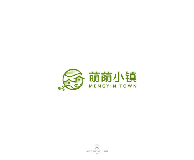 学LOGO-萌荫小镇-民宿logo-场景...