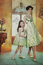 ~Mother-daughter designs by Ceil Chapman, 1959~