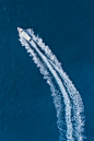 Top View Photo of Speedboat on Sea
