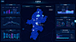 大数据可视化大屏端界面