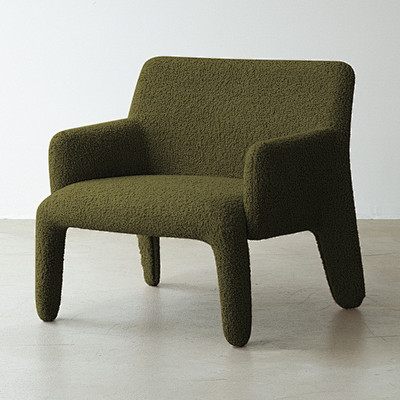 硕古布艺休闲椅设计师沙发创意单人椅客厅卧...