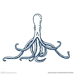 手绘海洋生物