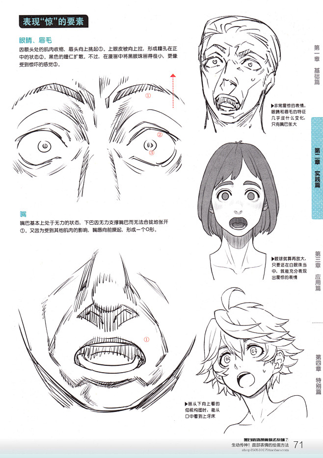 二次元表情 二次元头像 画法 
教程