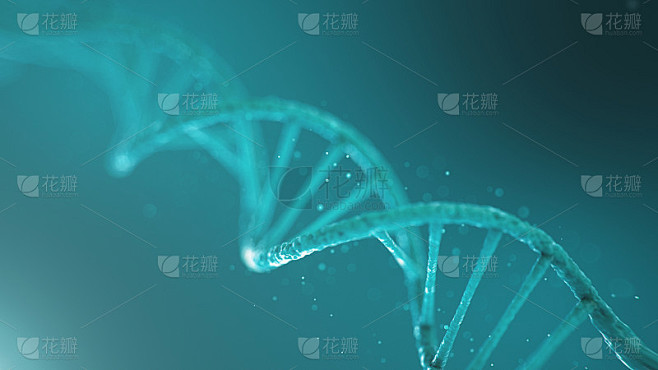 双螺旋结构的DNA, DNA分子，RNA。生物化学的概念，生物技术。基因组改变，3D演示