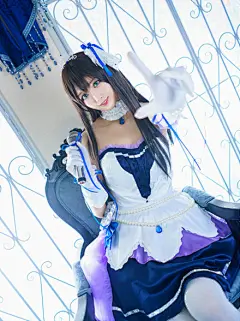 动漫人物涩谷凛cos图组 黑长直美少女萌萌哒 - 87G手游网