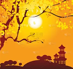 枝,地形,亚洲,黄色,自然,公园,花头,庆祝