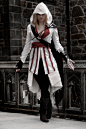 Assassins Creed Cosplay -- i like that this is feminine, but still MUCH closer to the male version of the outfit compared to the extremely skimpy female versions.