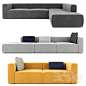 3d models: Sofa - Hay Mags Sofa. Modular sofa system.