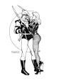 Green Arrow & Black Canary by Kevin Maguire