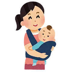 父母 照顾婴儿 婴儿车 婴儿座椅 抱着婴儿  婴儿 宝宝 插画 免扣 素材 手绘 png20