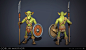 Goblin Hunter, Alex Lusth : Goblin character, he is part of a bigger set of green skins that Im working on.

Available on the Unity asset store: 
https://www.assetstore.unity3d.com/en/#!/content/101325