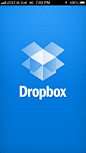 Dropbox分享应用启动界面设计，来源自黄蜂网