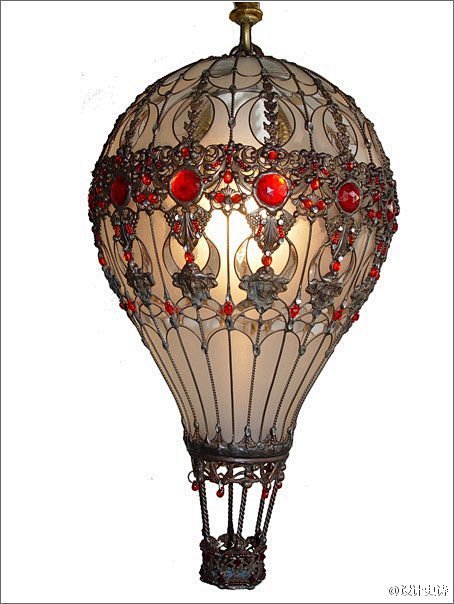 分享一组巴洛克风格热气球琉璃壁灯设计 ....