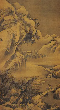 《灞桥风雪图》-吴伟-明-浙派