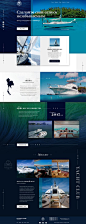 Landing page of rent yachts in Thailand