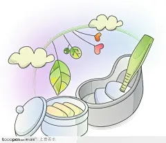 消毒酒精棉矢量图