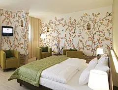 新中式风格壁纸 鸟语花香的新居室感受