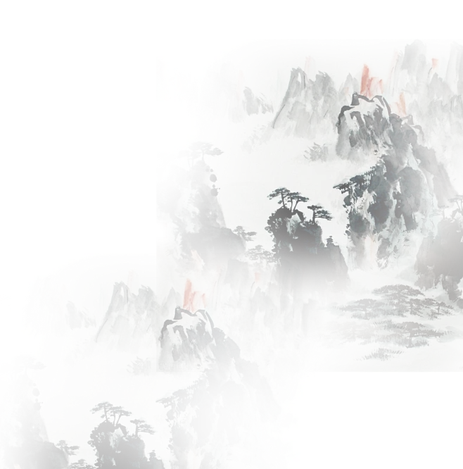 水墨画 中古风png免扣素材更多透明素材尽在----@两秒视觉-花瓣网
