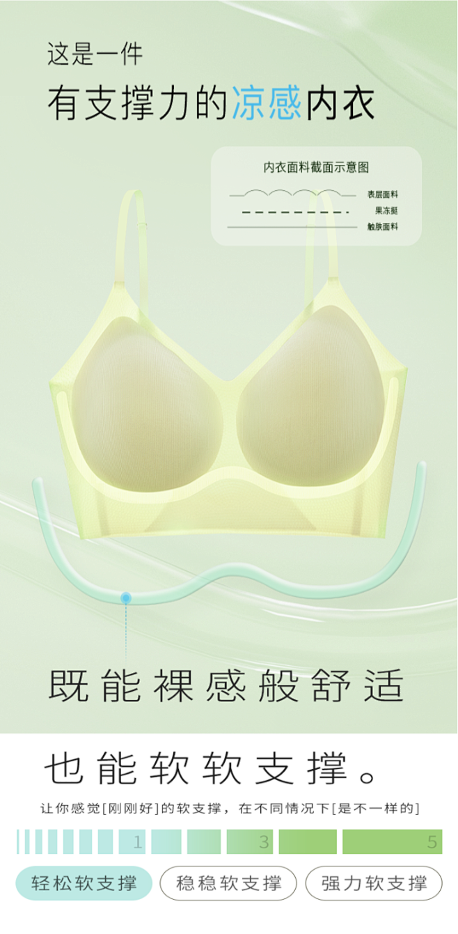 素肌良品内衣夏季薄款女无痕舒适透气无钢圈...