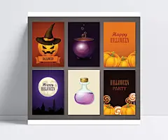 精美万圣节元素设计矢量素材|糖果,蝙蝠,巫师帽,甜品,南瓜灯,万圣节,海报,海报设计,宣传海报,节日海报,万圣节海报,万圣节主题,节日素材,矢量素材