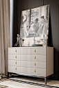 Perfect for those who have an eye on the classics but also enjoy the comforts of modern living. The Italian Art Deco Inspired Designer Lacquered Chest of Drawers to suit both a classic or contemporary interior. A touch of sophistication and opulence, crea