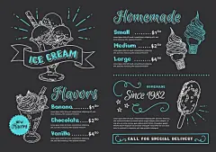 简约小清新奶茶店咖啡店面包店中餐西餐饮品菜单设计模板矢量图素材