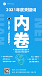 年终总结年度关键词内卷手机海报