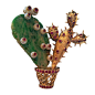 Unusual jade and ruby brooch by Nardi, Italy, c. 1950@北坤人素材