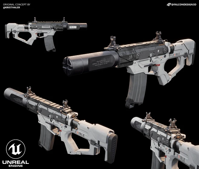 Assault Rifle, Concept by Kris Thaler-花瓣网
