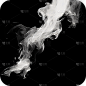 白色烟雾薄雾透明雾气迷雾云烟元素