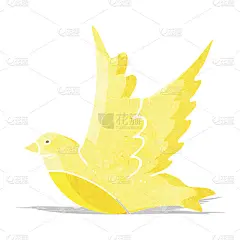 卡通飞翔的鸟