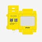 柠檬黄包装盒展开图 页面网页 平面电商 创意素材